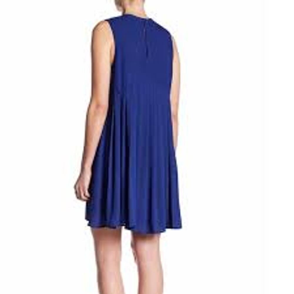 DR2 Royal Blue Pleated Back Sleeveless dress size medium
